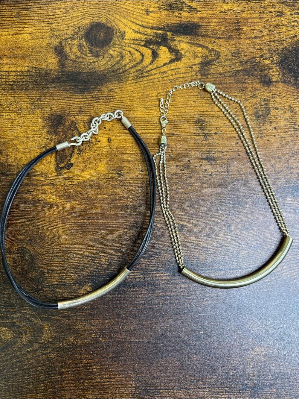 Elegant Gold-Tone Tube Necklaces - Women Jewelry